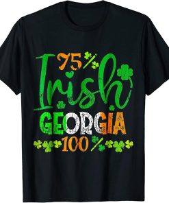 Full Of Shenanigans St Patrick"s Day Orca Fish Clovers T-Shirt