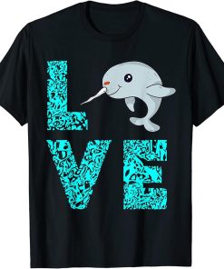 Narwhal Love Ocean Orca Fish Sealife Mammal Whale Lover T-Shirt